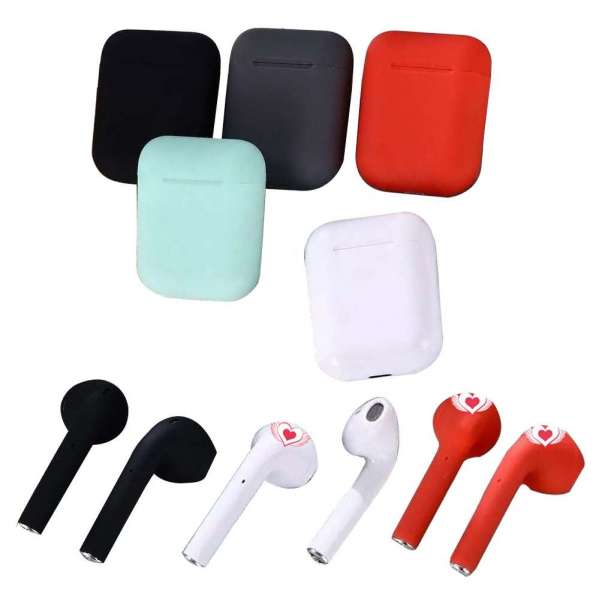 I7s i8 i9s i12 Mini TWS Earphone Stereo Earbud Bluetooth Headset with Charging Pod Wireless Headsets for All Smart Phone